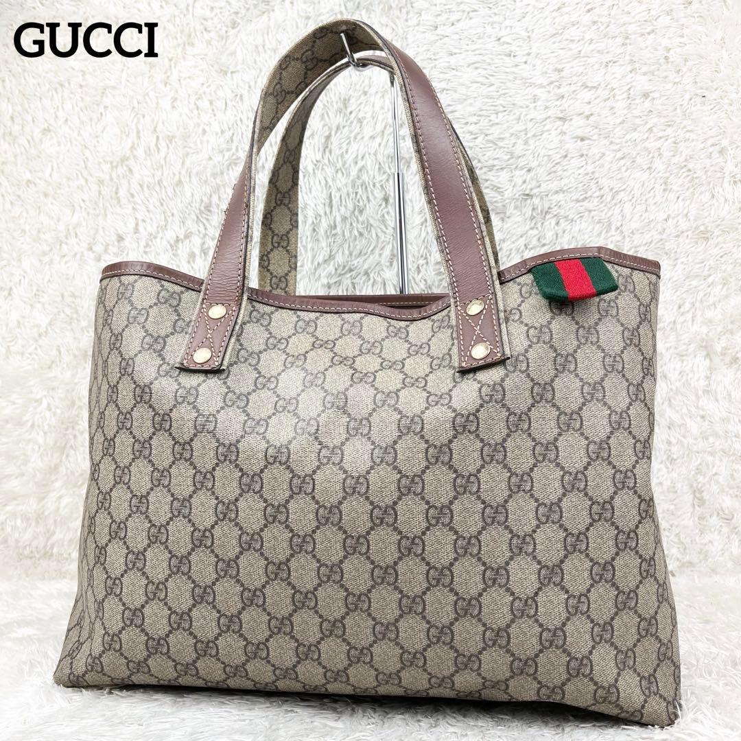 グッチ シェリーライン GGスプリーム トートバッグGUCCI