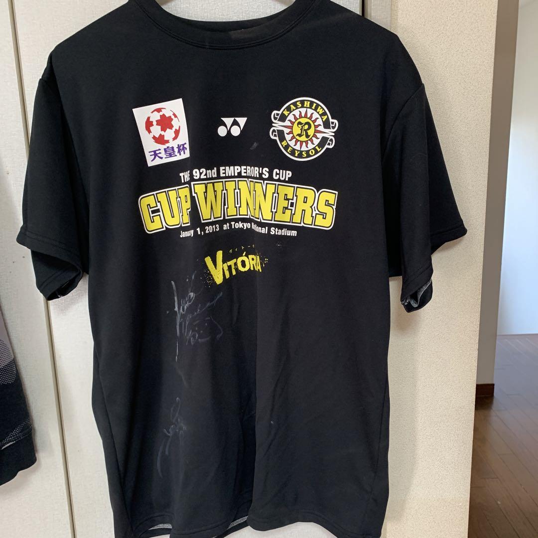 柏レイソル 2013年天皇杯優勝記念Tシャツ ブラック タグ付き