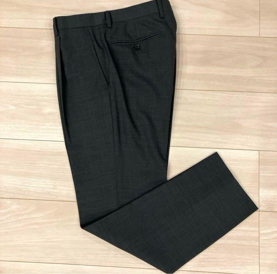 【極美品】アレクサンダージュリアン スリーピース スーツ ウール 無地 グレー
