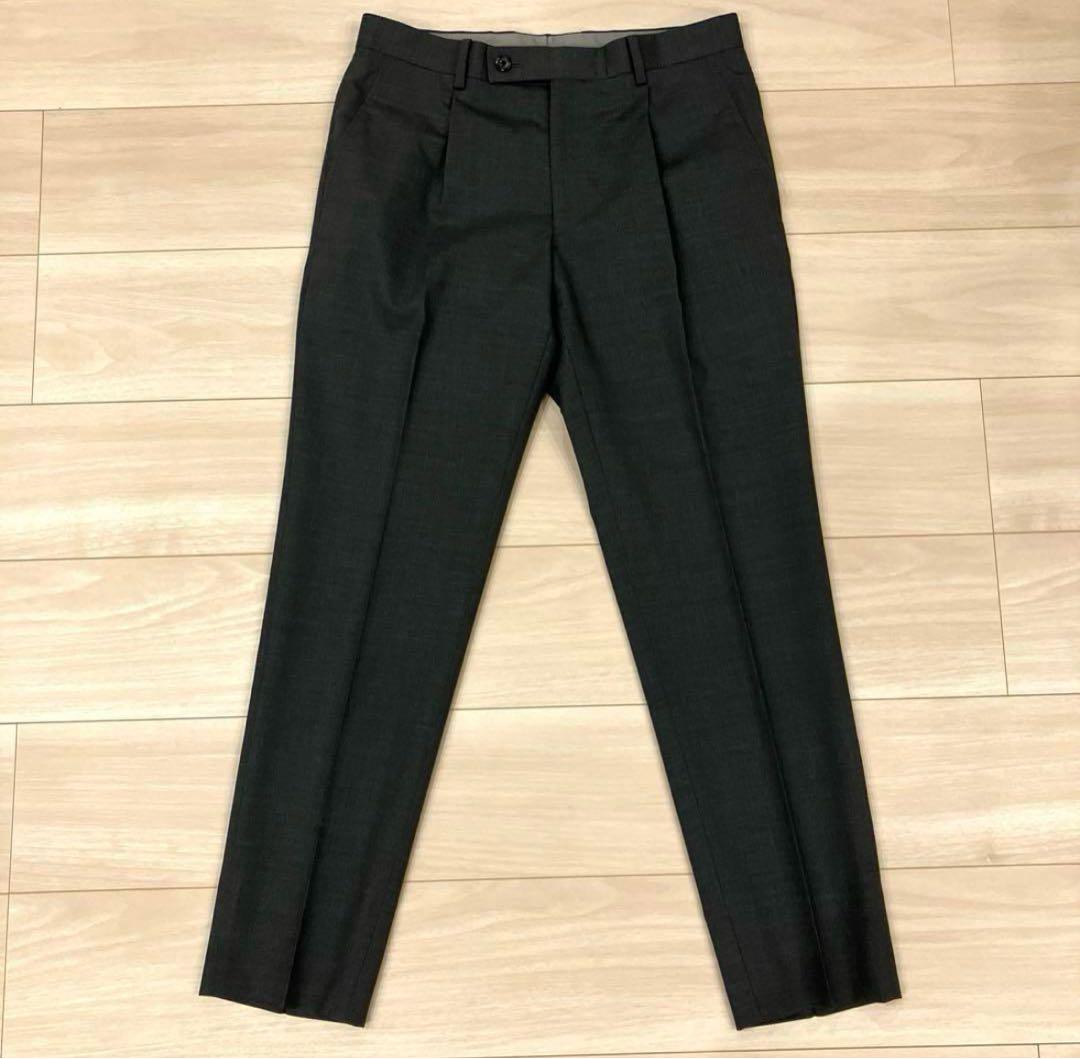 【極美品】アレクサンダージュリアン スリーピース スーツ ウール 無地 グレー