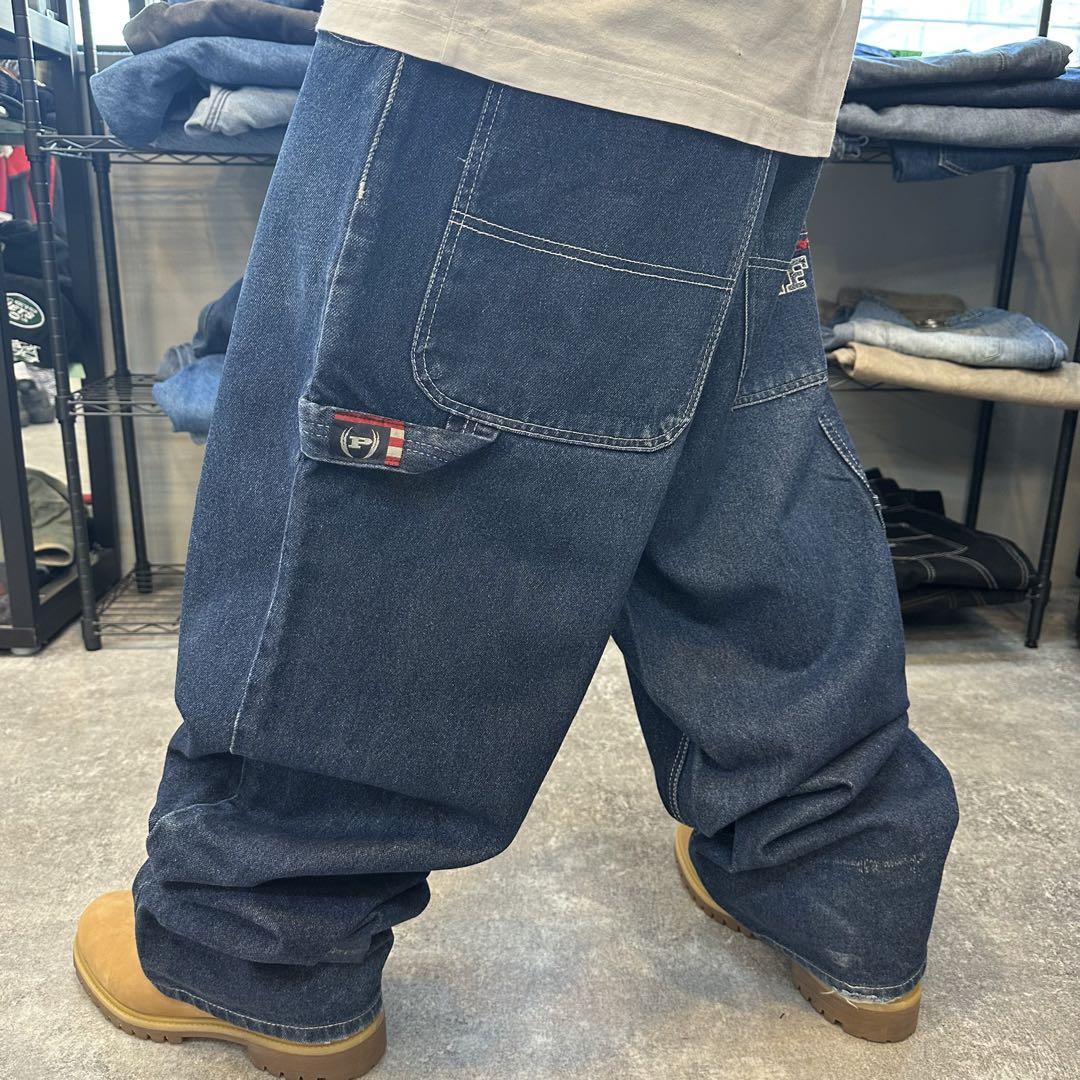 PHAT FARM ファットファーム　　ワイドデニム　ペインターパンツ バギー