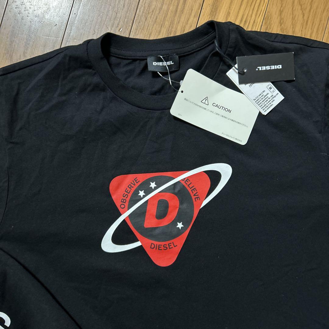 【DIESEL】新品未使用　Ｍサイズ　 ロング　Tシャツ　ロンT 黒　ディーゼル