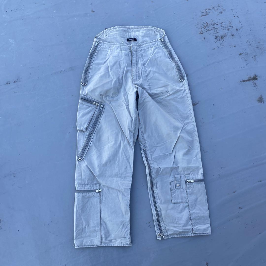 90s DKNY マルチカーゴパンツ テック ダナキャラン ヴィンテージ Y2K