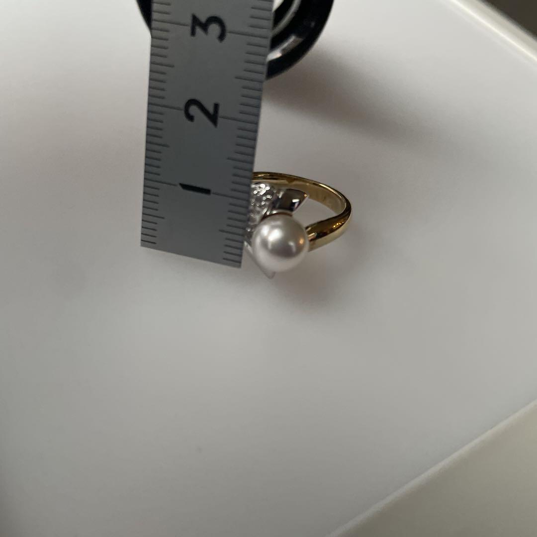 パール　2トーン　リング　TASAKI？