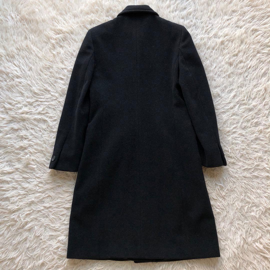 【美品】マックスマーラダブルチェスターコート ロング 黒 毛100% イタリア製 【美品】マックスマーラダブルチェスターコート ロング 黒 毛100% イタリア製