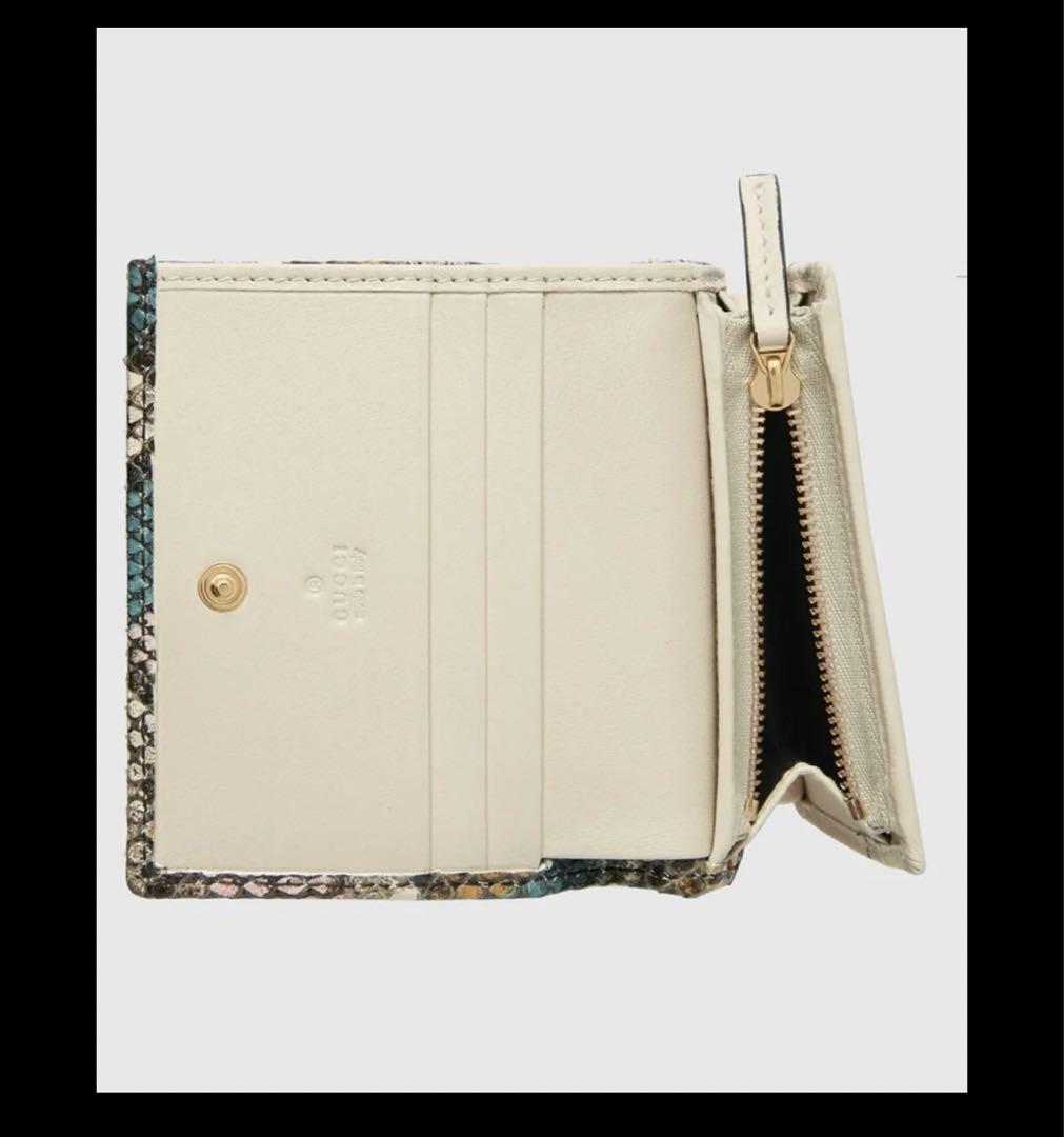 関税負担なしGUCCI 〔GGマーモント〕 コイン＆紙幣 カードケース ダブルG カードケース ウォレット (コイン＆紙幣入れ付き