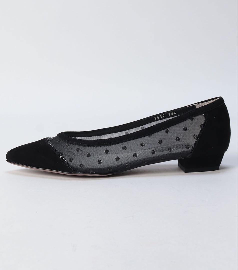 LANVIN ポインテッドトゥチュールカッターパンプス