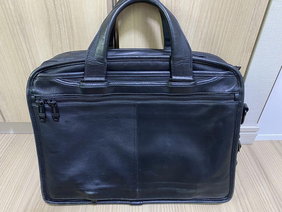 TUMI オールレザー ビジネスバッグ ショルダーストラップ付