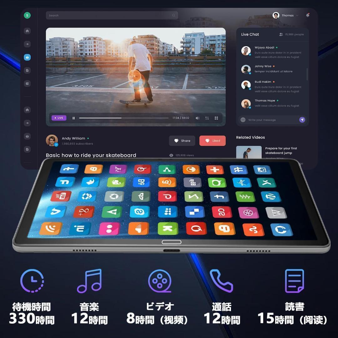 【M2175-174-140】10インチ　タブレット　Android13　本体