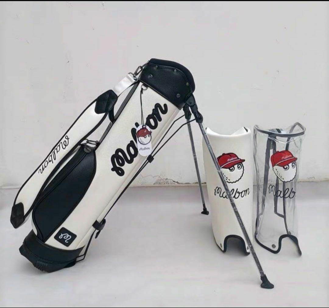 【爆売り！】 golf Malbon キャディバッグ ゴルフバッグ ヘッドカバー付き ゴルフバッグ・キャディバッグ