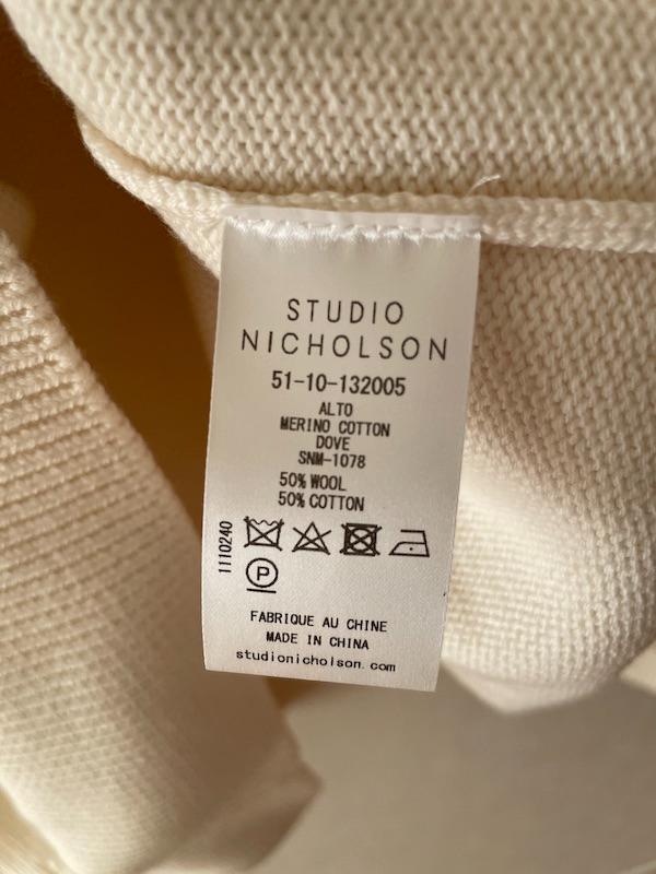 STUDIO NICHOLSON /ALTO 5GG SWEATER・KNIT