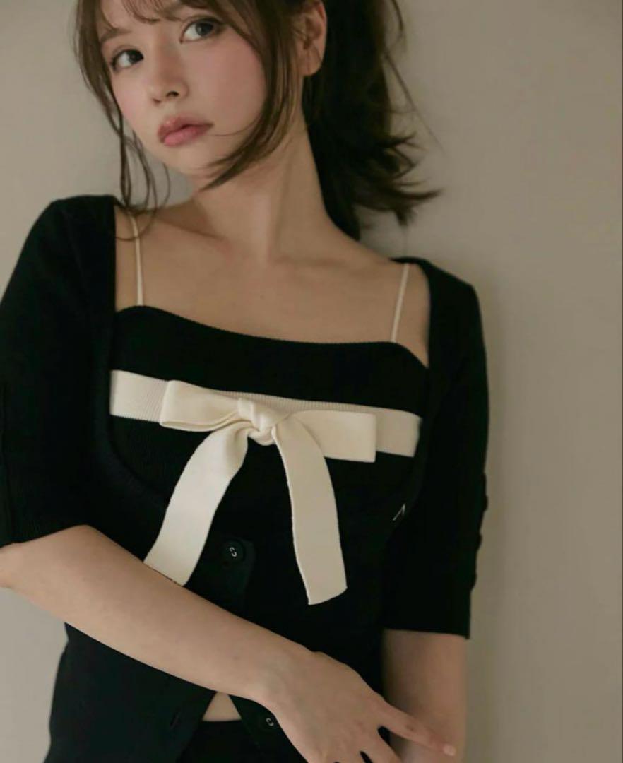 特別セーフ rola black up set ribbon ワンピース