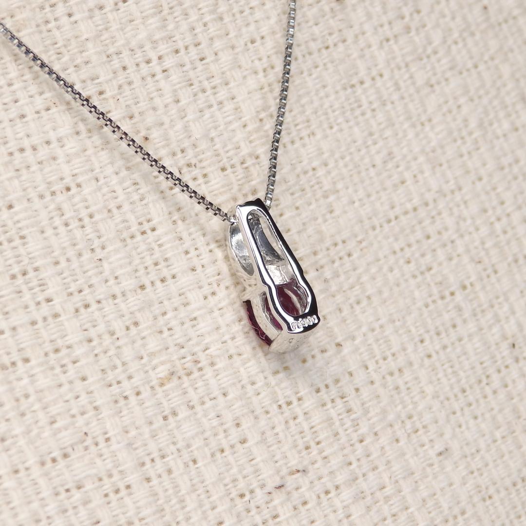 プラチナ Pt ルビー ペンダントトップ 0.330ct ソ付 7月 Z5290
