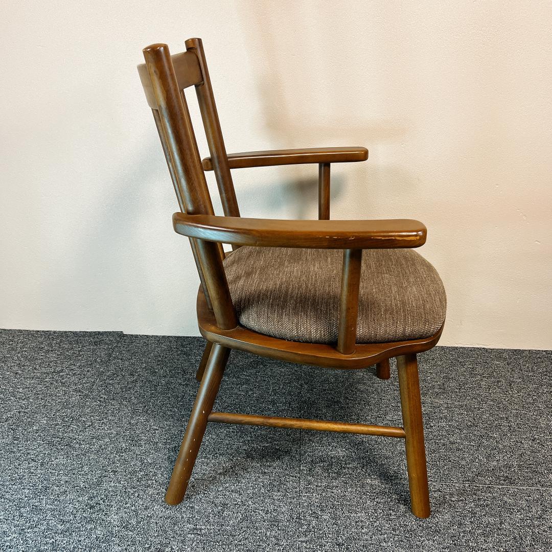 【美品】ニトリ　ダイニングチェア　Nコレクション　C-41肘付き　DR-BE