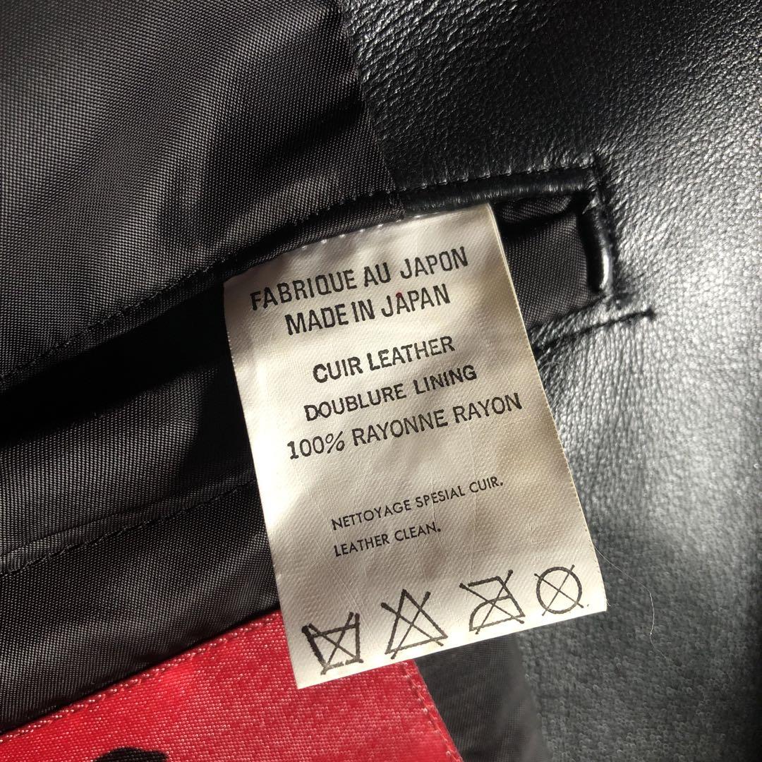 Y's for men 赤ラベル レザージャケット 黒 Lサイズ 牛革 ブラック