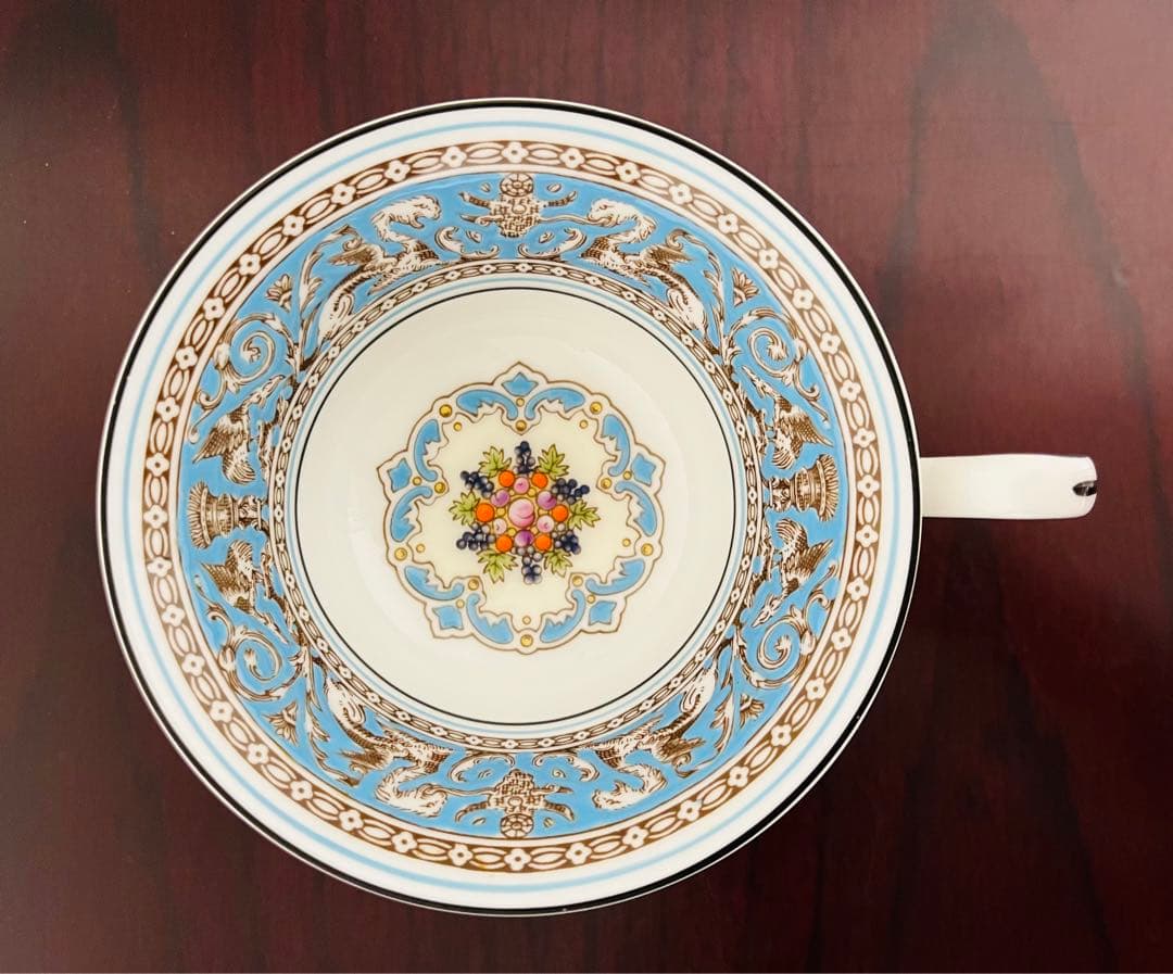 ウェッジウッド フロレンティーンターコイズ カップ&ソーサー 2客 ウェッジウッド