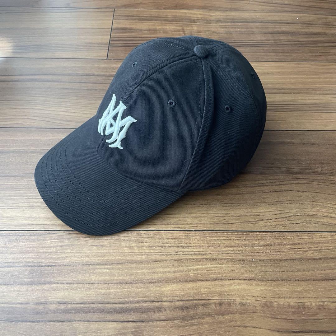 AMIRI ブラック キャップ MA CANVAS HAT