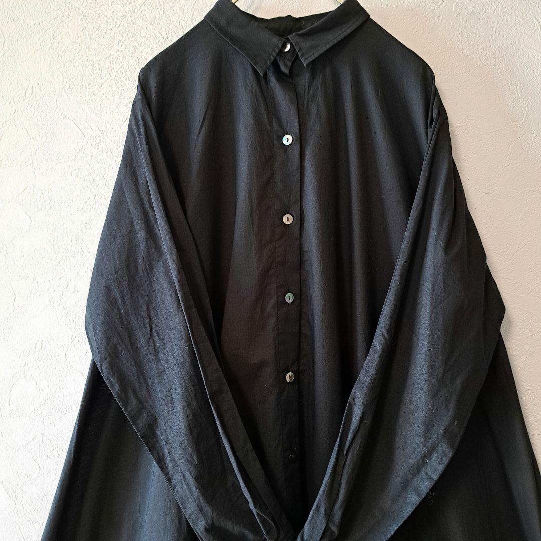 ミズイロインドシャツワンピース Aライン