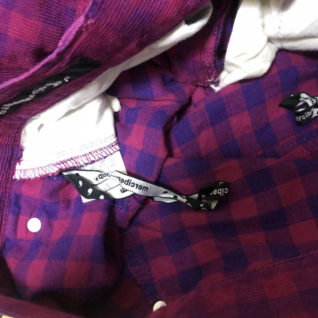 mercibeaucoup サルエルパンツ.チェック柄.薄手.サイズ1 mercibeaucoup サルエルパンツ.チェック柄.薄手.サイズ1