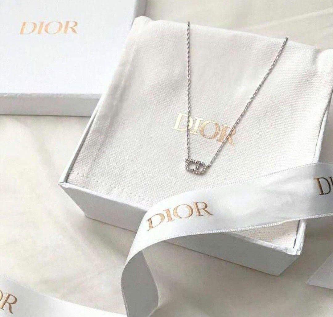 【DIOR】ディオール　CD　シルバー ネックレス　dior