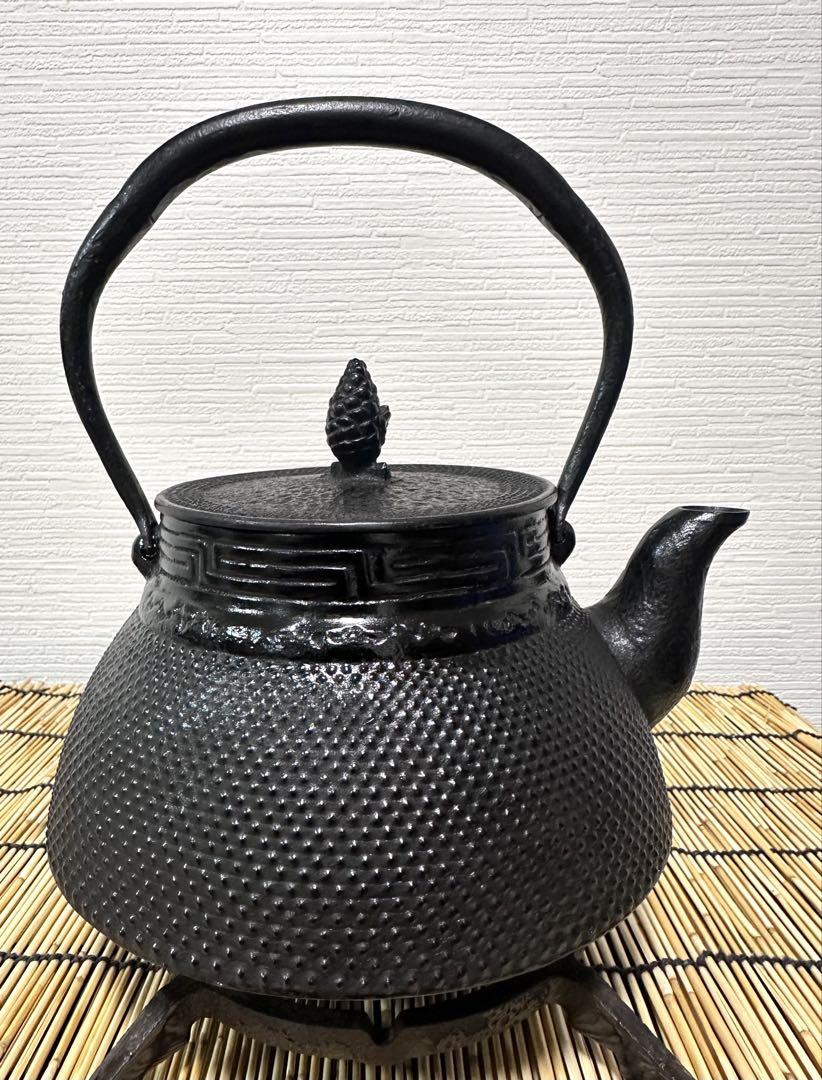 新品、供箱等付属品付 南部岩鋳四代目清末作 真作保証 18型