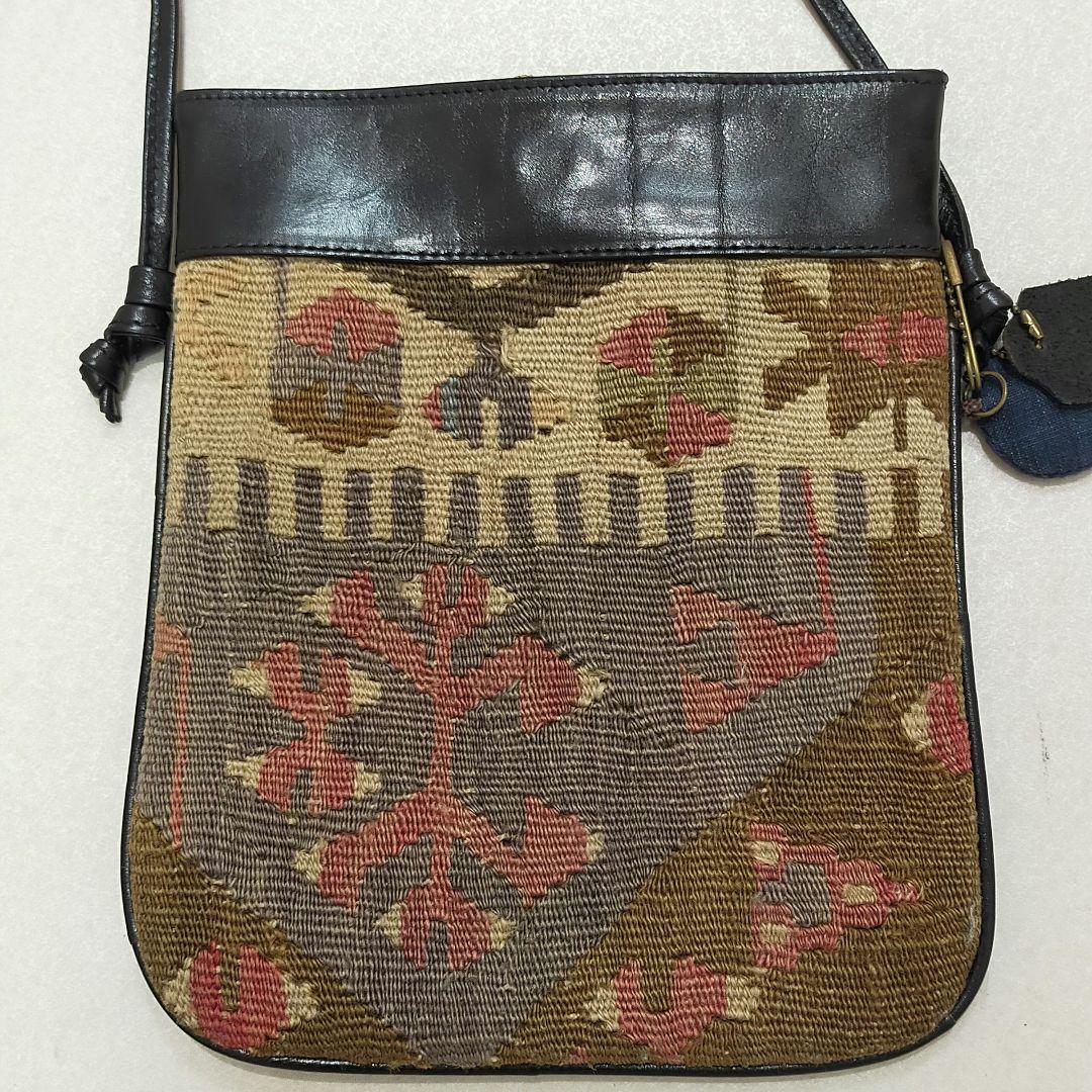 kilim ARTs キリム × レザー ショルダーバッグ - メルカリ