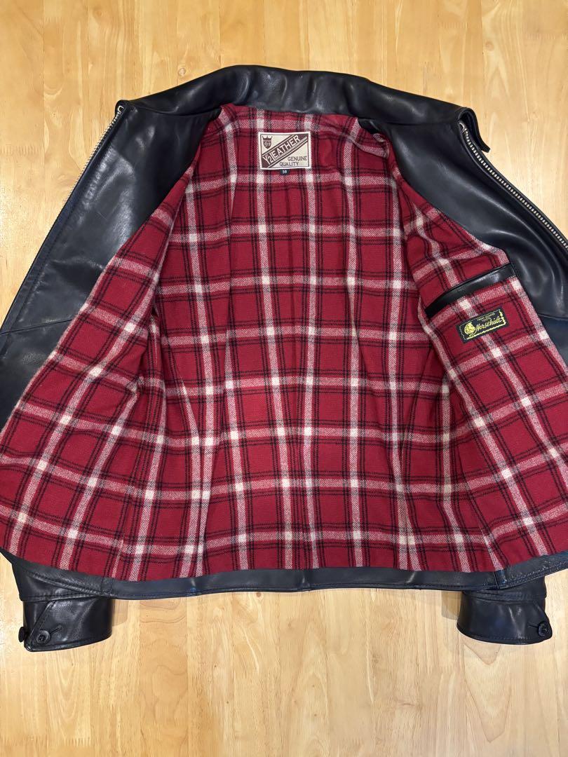 Y'2 LEATHER ワイツーレザー HVR-42 シングル ライダース 馬革