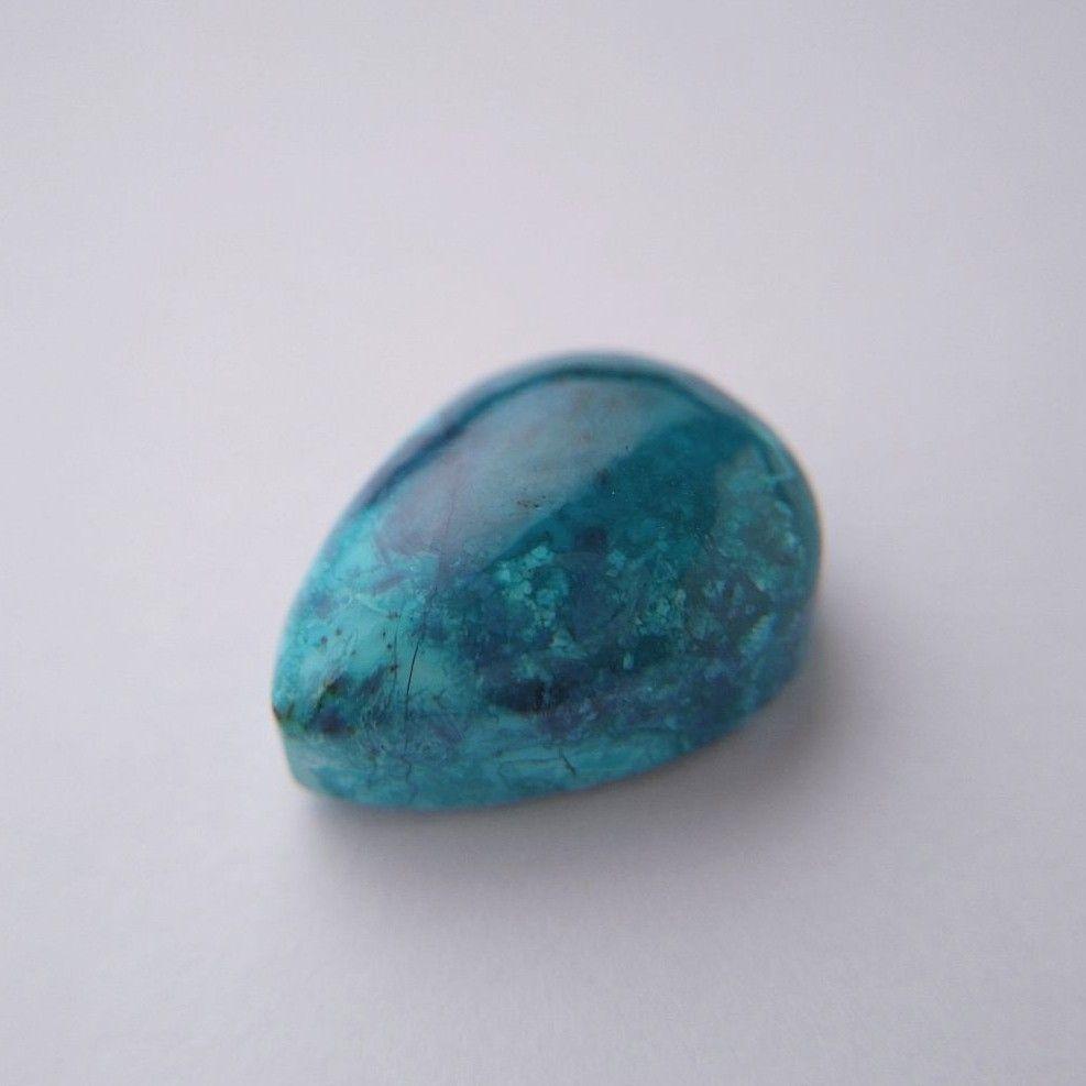 超激安 コンゴ産 クリソコラ】約8.55ct 珪孔雀石 カボション ルース アクセサリー