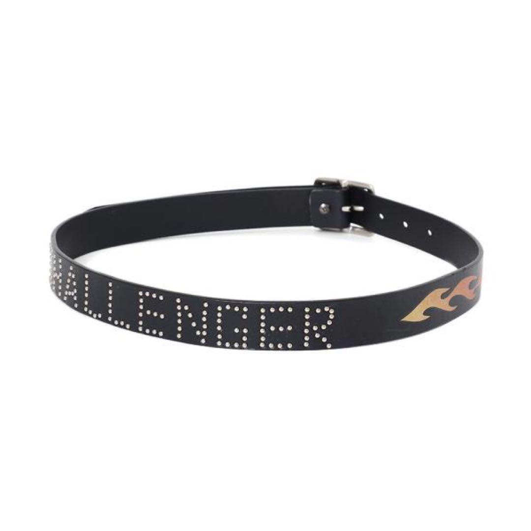 25ss CHALLENGER FIRE LEATHER BELT 黒