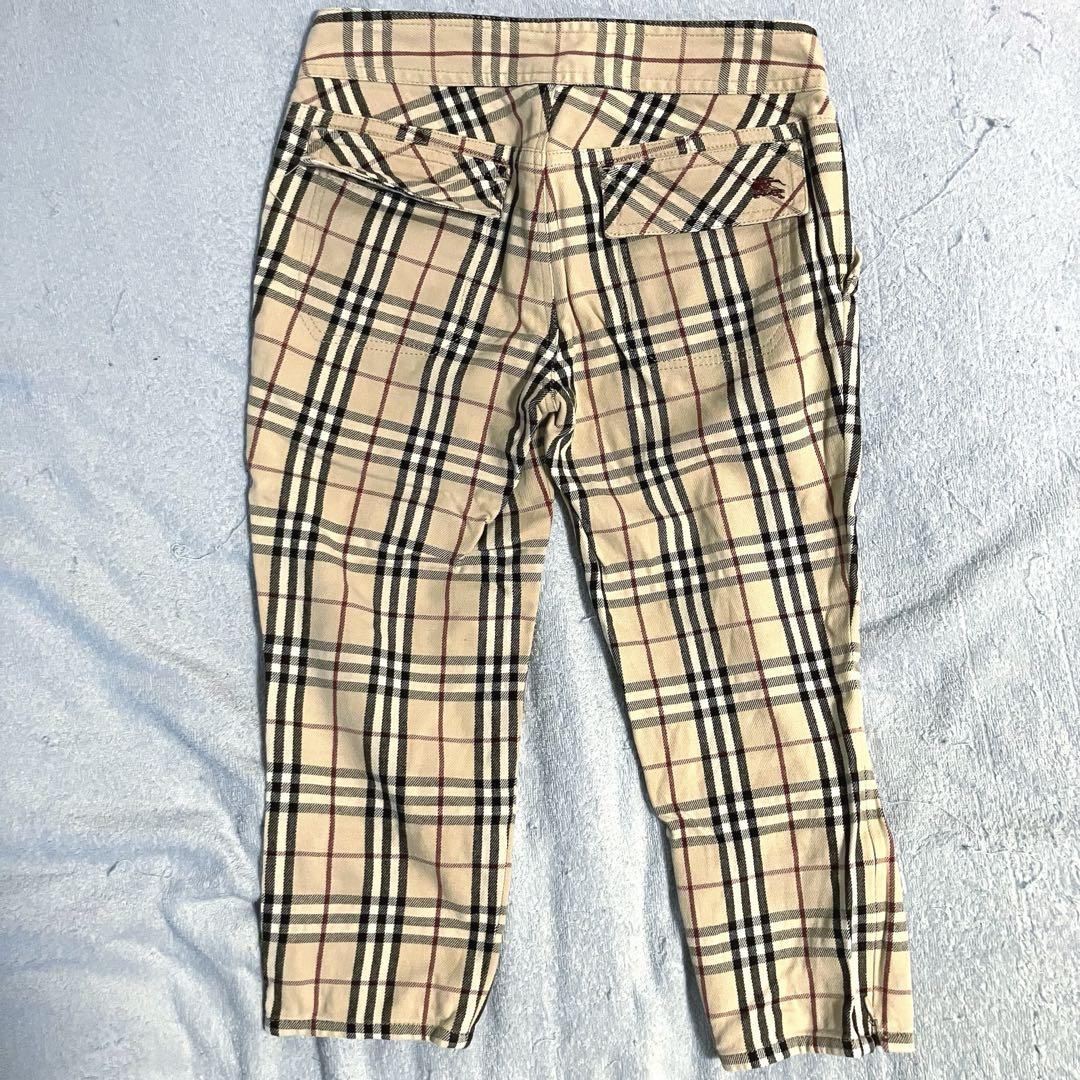 素敵なデザイン❗️】BURBERRY ノバチェック柄 クロップドパンツ