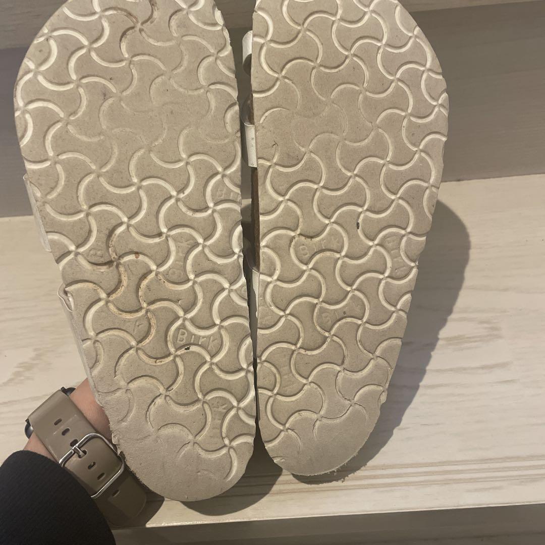 BIRKENSTOCK ホワイト サンダル 39 マヤリ　25cm