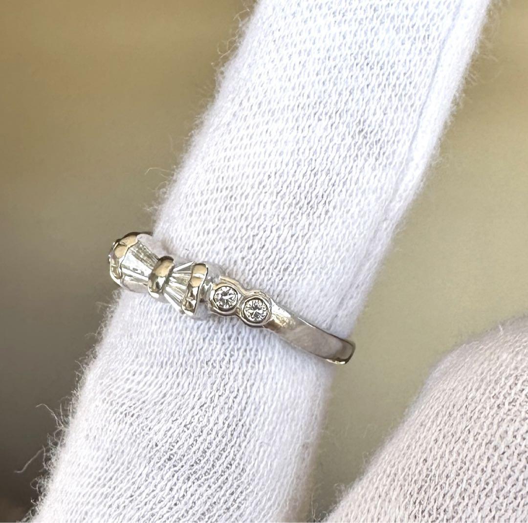 【美品】プラチナ900 ダイヤモンド 0.12ct リング 12号 指輪 画像3