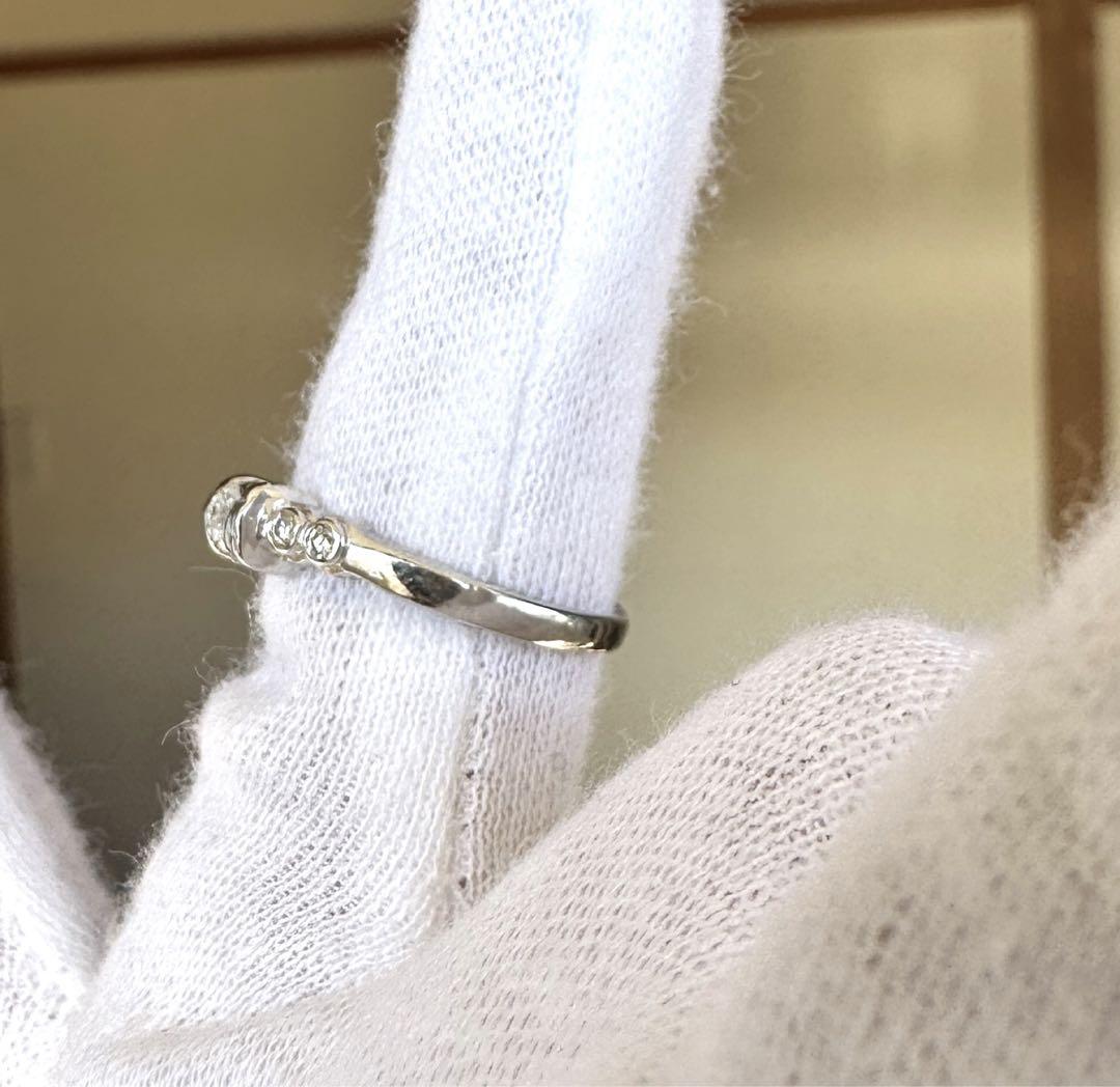 【美品】プラチナ900 ダイヤモンド 0.12ct リング 12号 指輪 画像4
