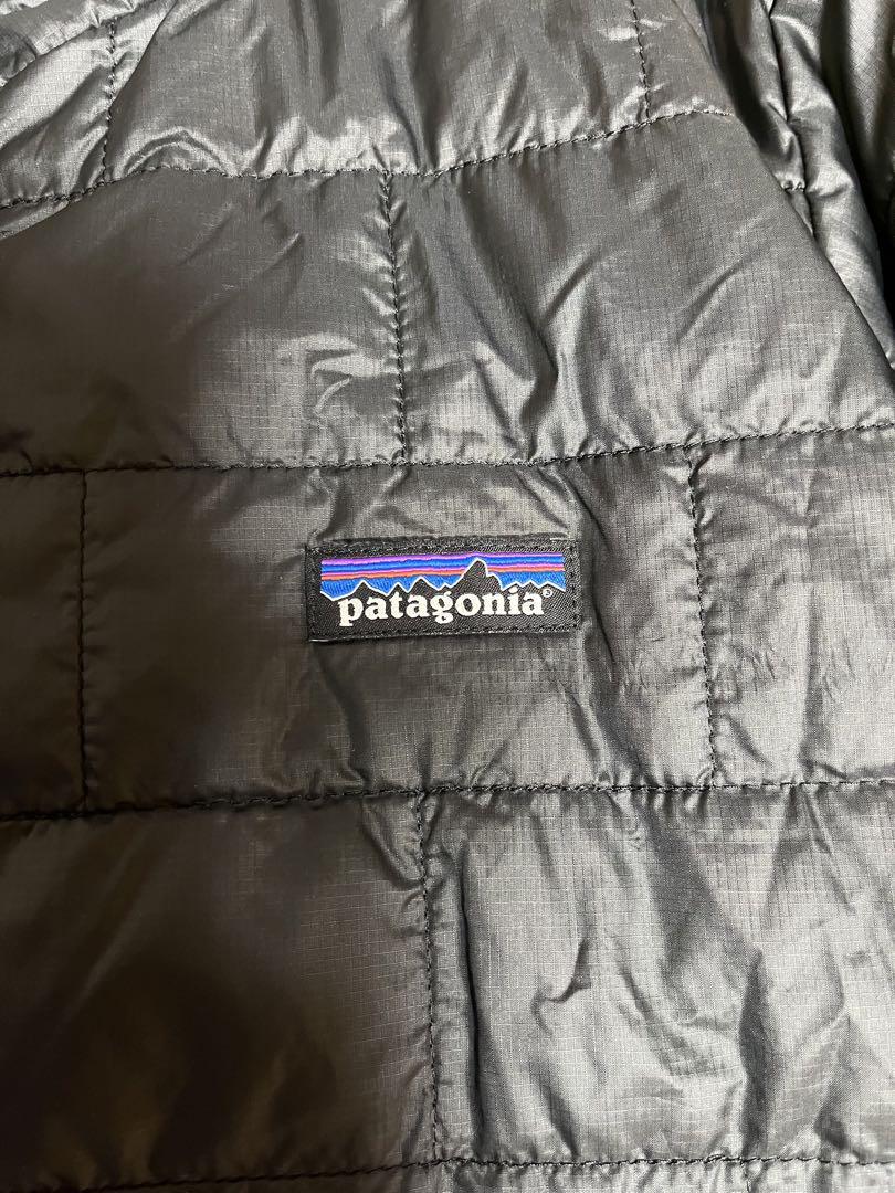 ★モカコ★ patagonia 黒 キルティングジャケット　子どもXL