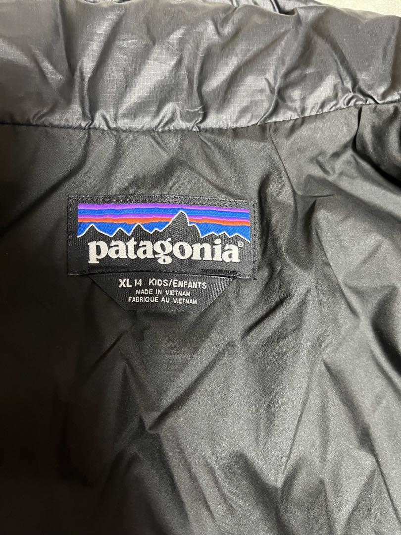 ★モカコ★ patagonia 黒 キルティングジャケット　子どもXL