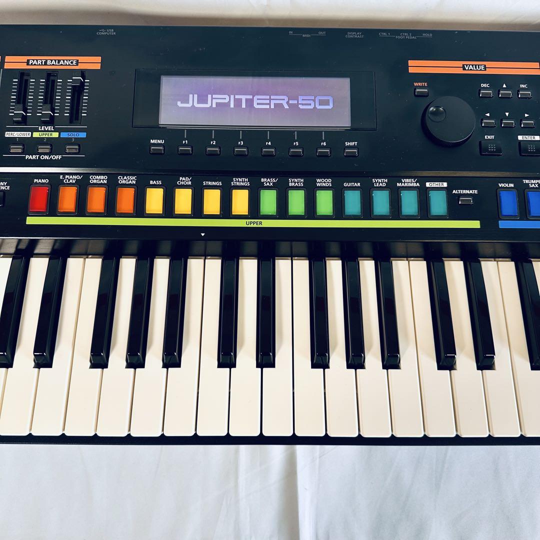 定番の中古商品 Roland JUPITER-50（CB76RLケース付き・送料込み） - メルカリ 鍵盤楽器