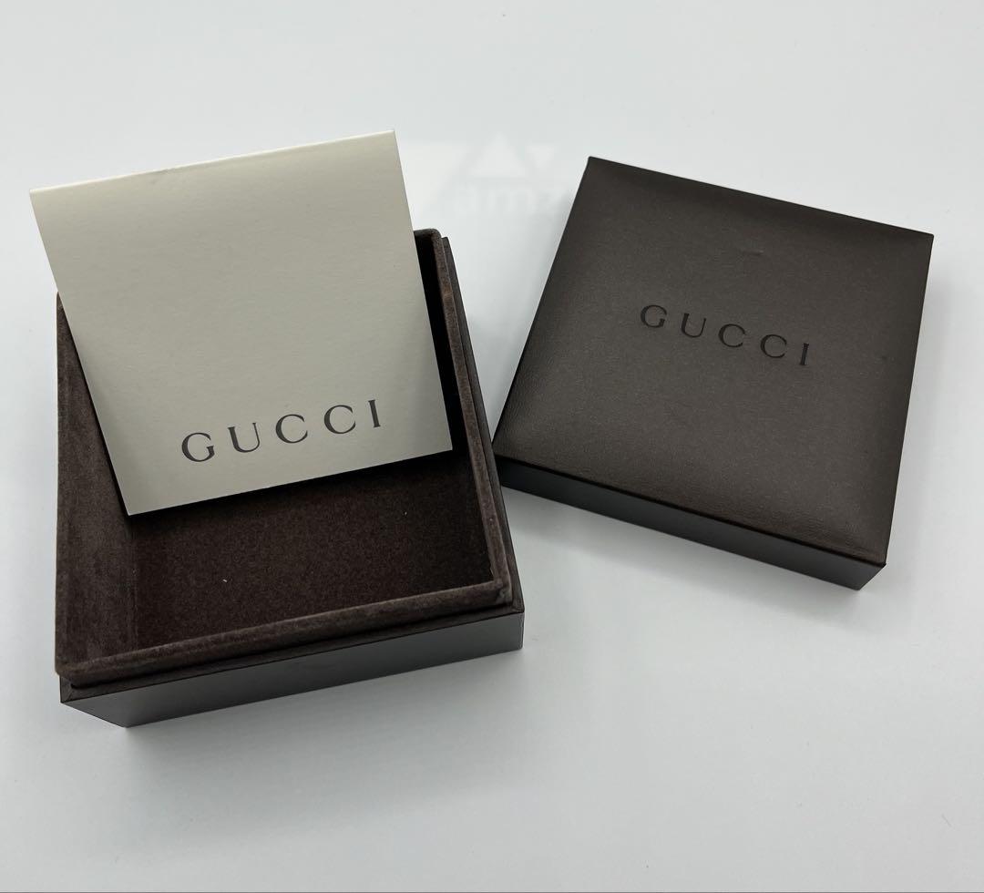 GUCCI グッチ　正規品ダブルボールチェーン　プレートネックレス　箱保存袋あり