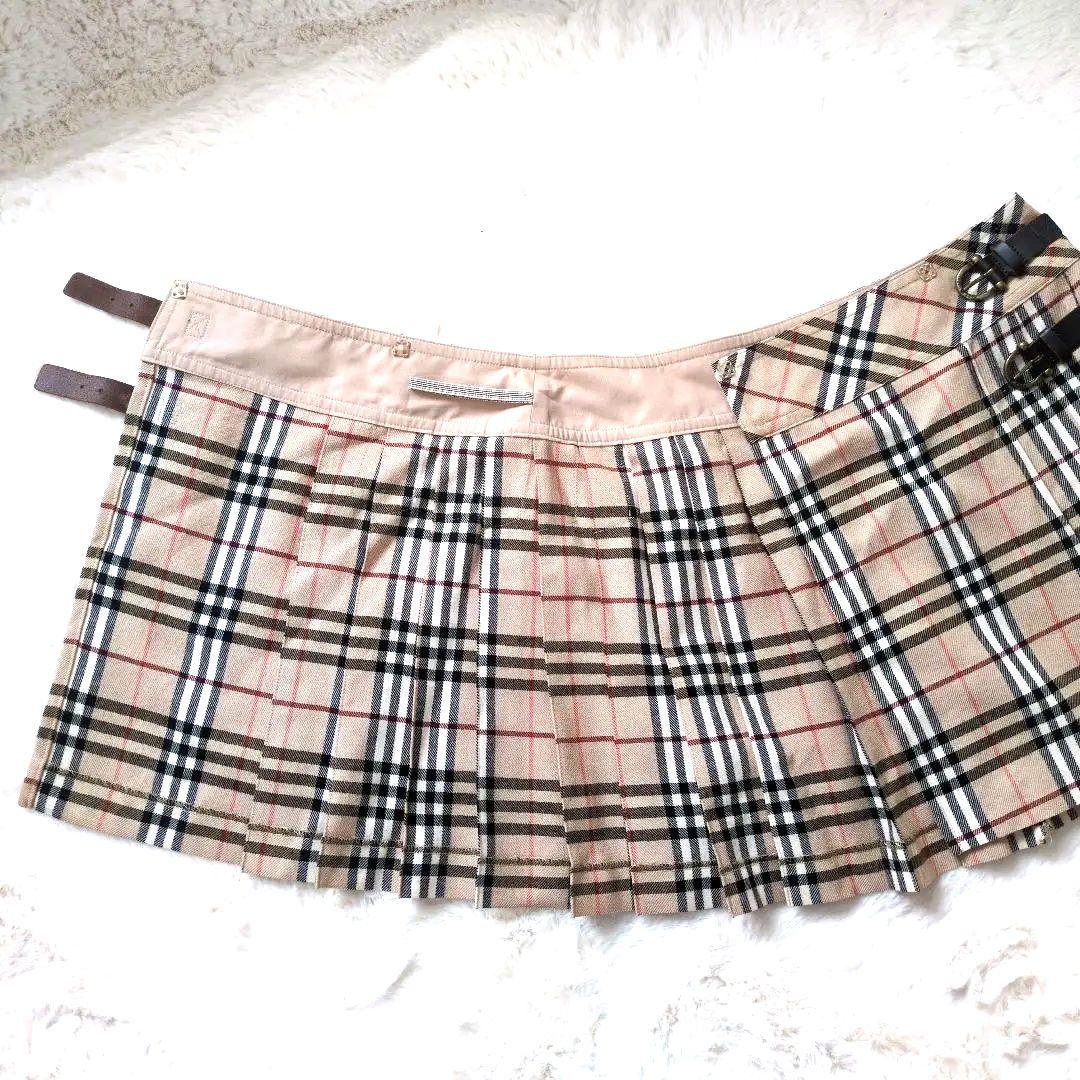 BURBERRY BLUELABEL バーバリー　ノバチェックミニスカート