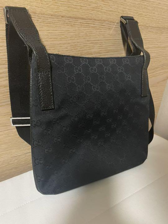 グッチ 美品 GG柄 キャンバス 黒 総柄 5dH7i-m91667069807 GUCCI グッチ ショルダーバッグ ーバッグに