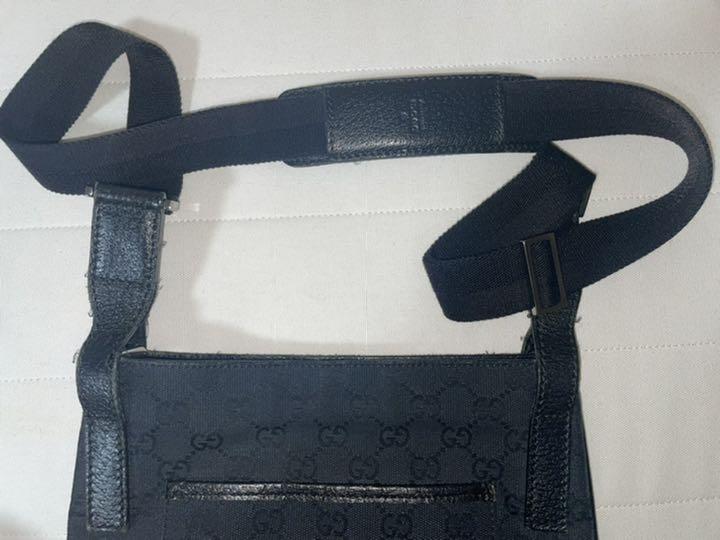 グッチ 美品 GG柄 キャンバス 黒 総柄 5dH7i-m91667069807 GUCCI グッチ ショルダーバッグ ーバッグに