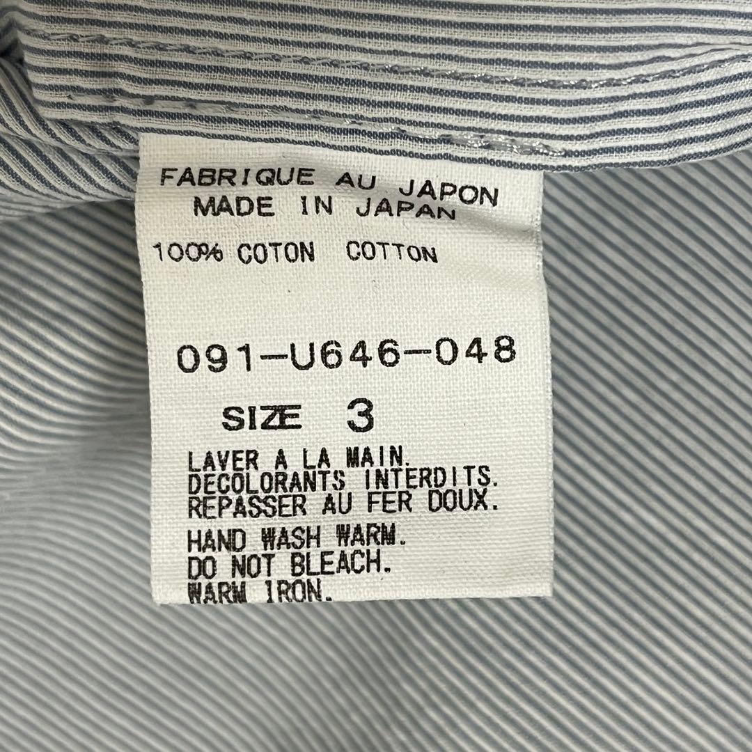 アーツアンドサイエンス コットンストライプ プルオーバーブラウス サイズ3 アーツアンドサイエンス コットンストライプ プルオーバーブラウス サイズ3