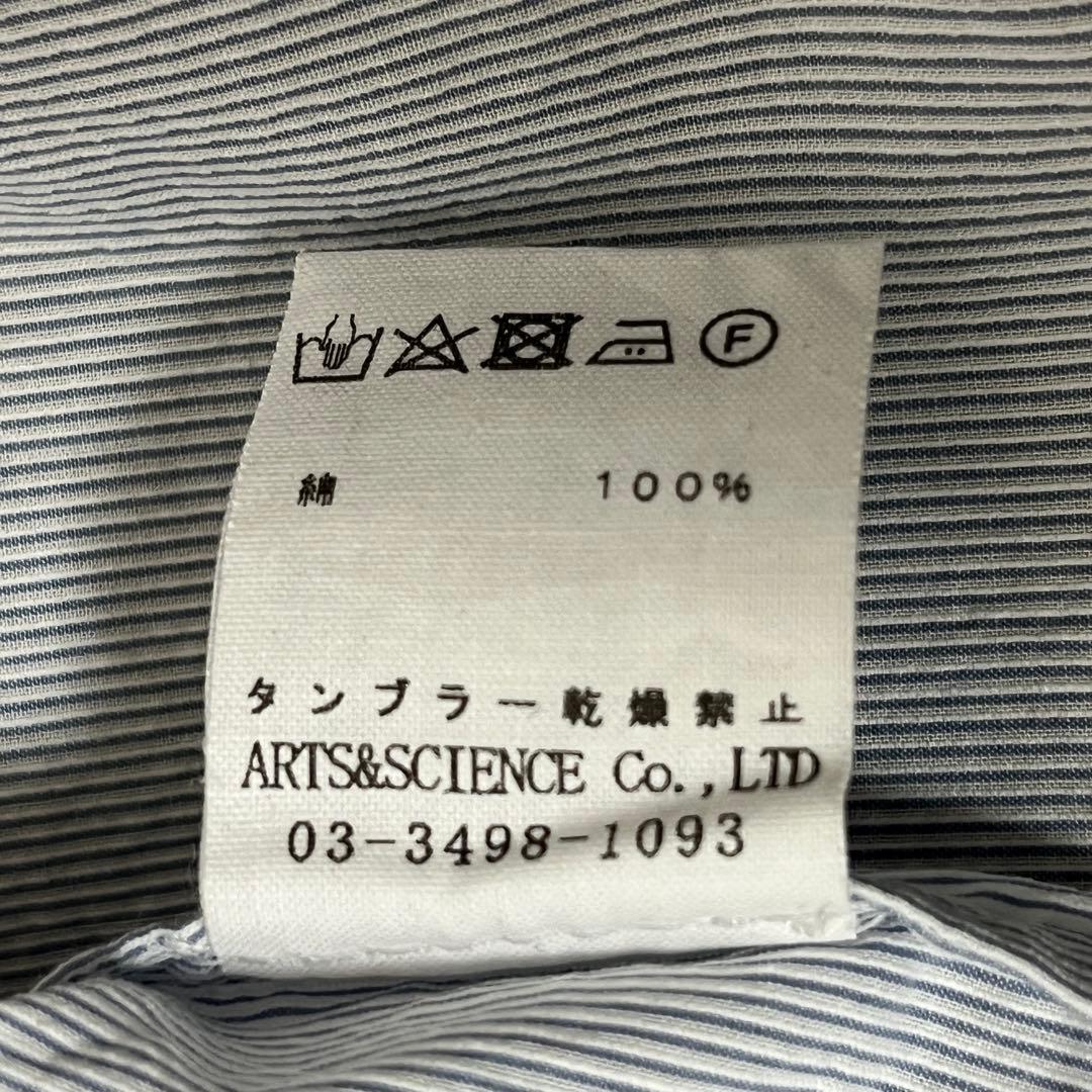 アーツアンドサイエンス コットンストライプ プルオーバーブラウス サイズ3 アーツアンドサイエンス コットンストライプ プルオーバーブラウス サイズ3