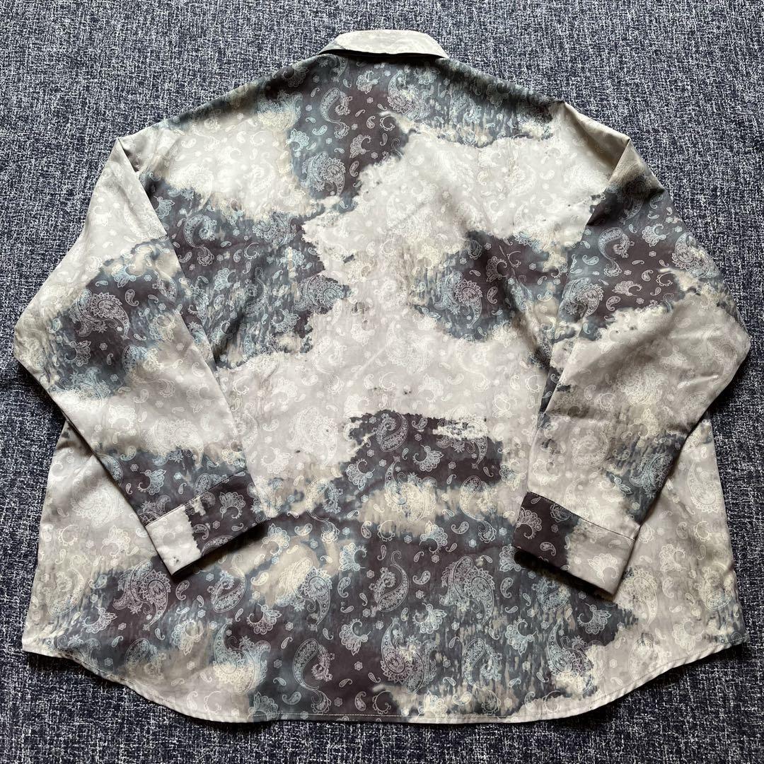 [L]新品未使用タグ付きtk.ペイズリー柄長袖シャツ　takeo kikuchi
