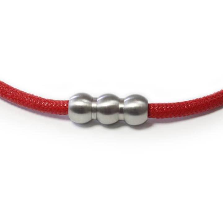エルグ スポーツネックレス WAVE レッドMサイズ