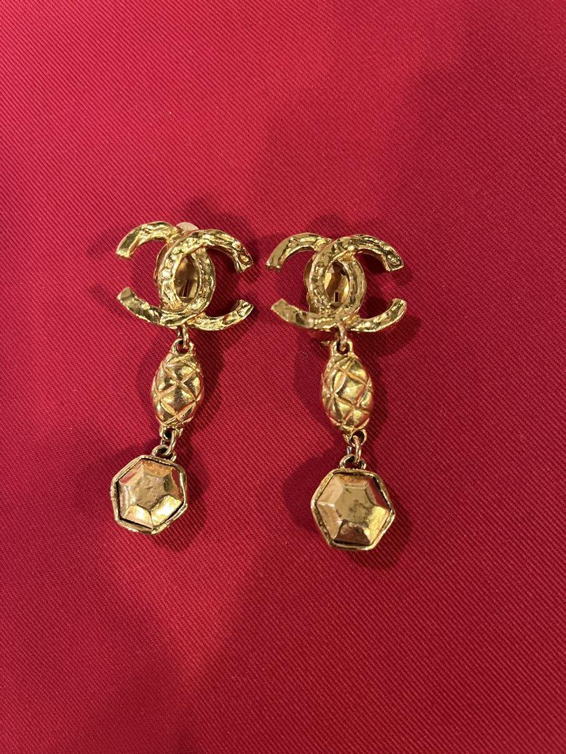 初売り 福袋 シャネル】【ヴィンテージ】ロゴドロップイヤリング アクセサリー