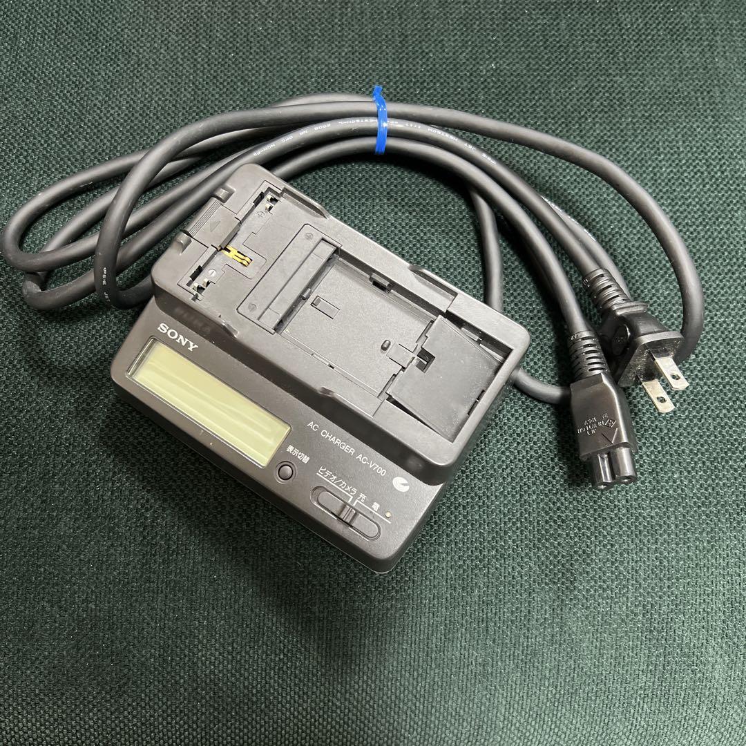 OUTLET SALE- 訳あり品など大放出 SONY AC-V700 充電器 チャージャー Lバッテリー NP-Fバッテリー ビデオカメラ