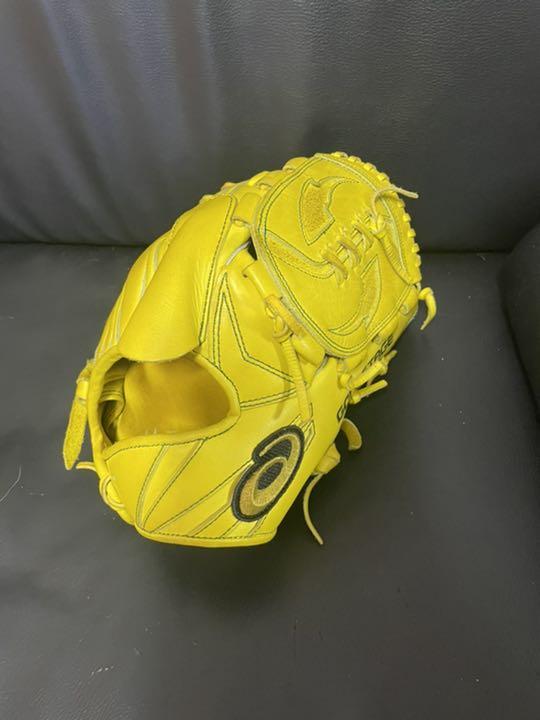 人気定番の アシックス 軟式グローブ ゴールドステージ 投手用 中古品