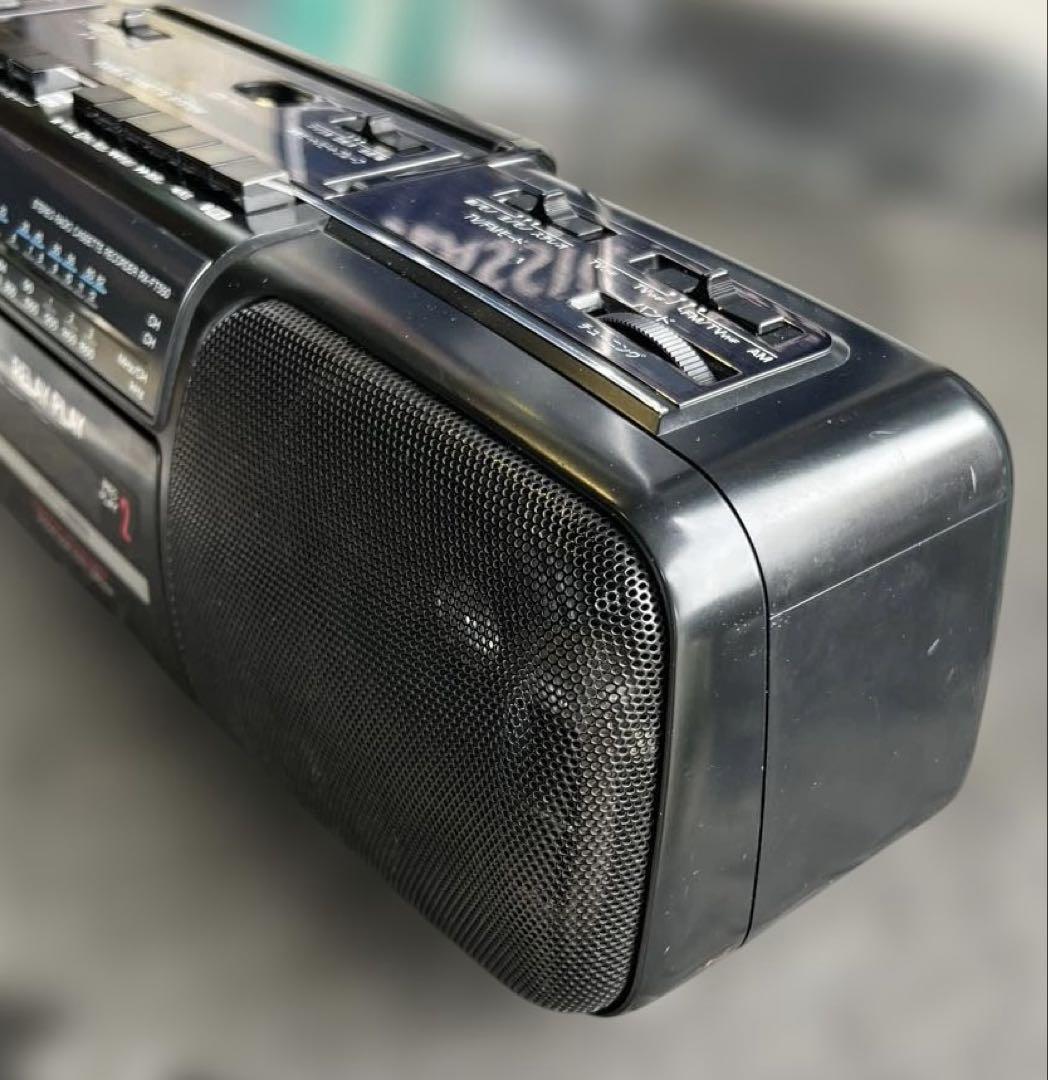 美品Panasonic パナソニックXBSステレオラジオカセットRX-FT550