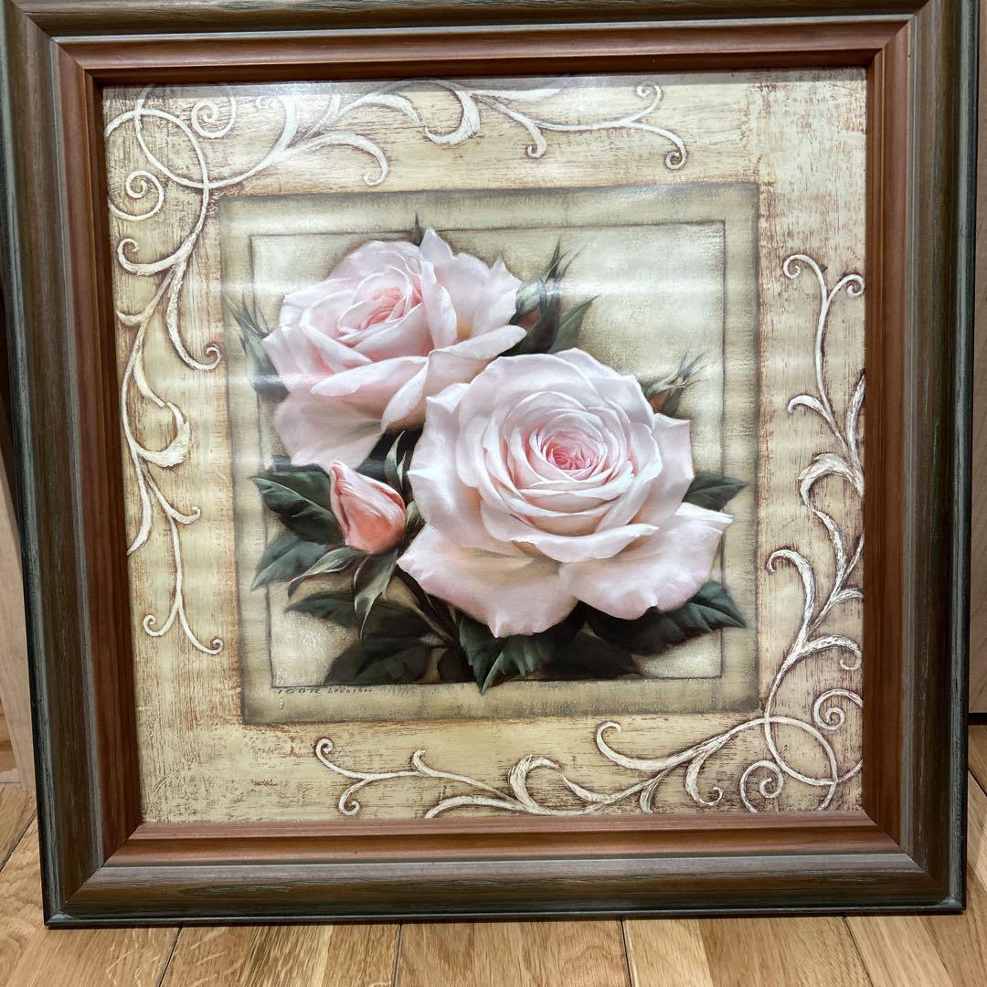 花の写真 フレーム付き アート インテリア　絵画 装飾 絵画 花 フラワー インテリア ファブリック オシャレ 絵