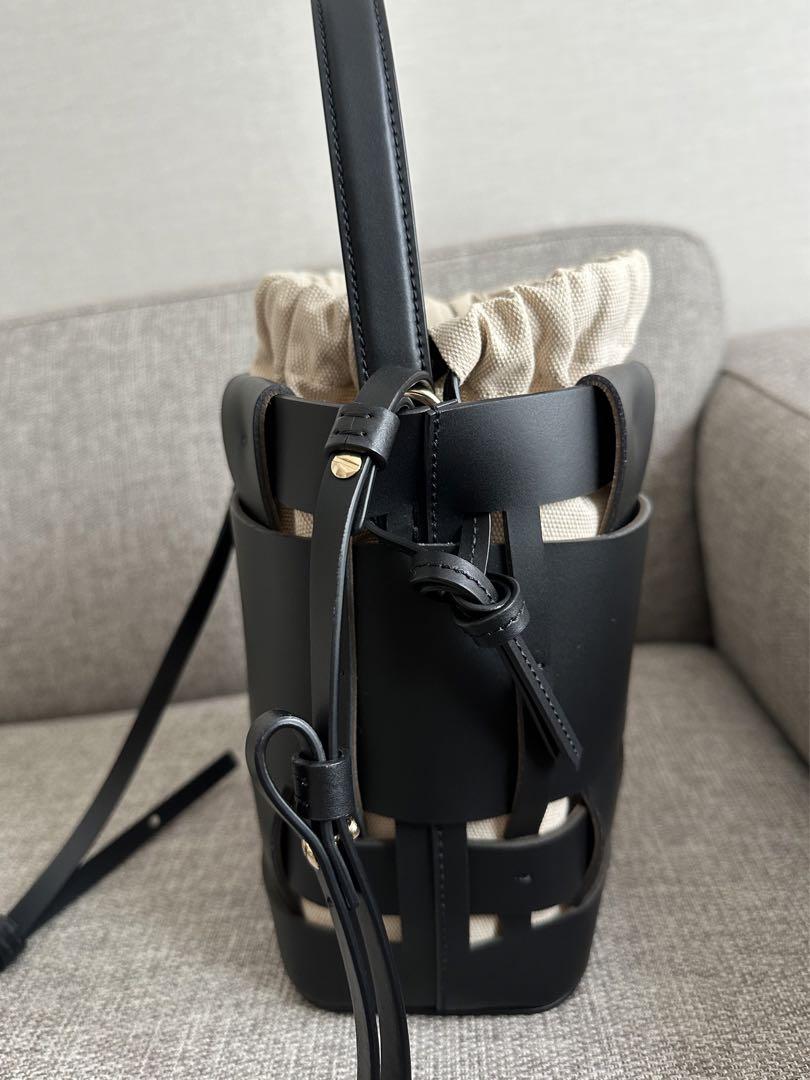 ［最終価格］ZANCHETTI ザンケッティ ウーブンバケットスモール　ブラック